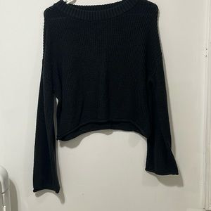 Black knit sweater